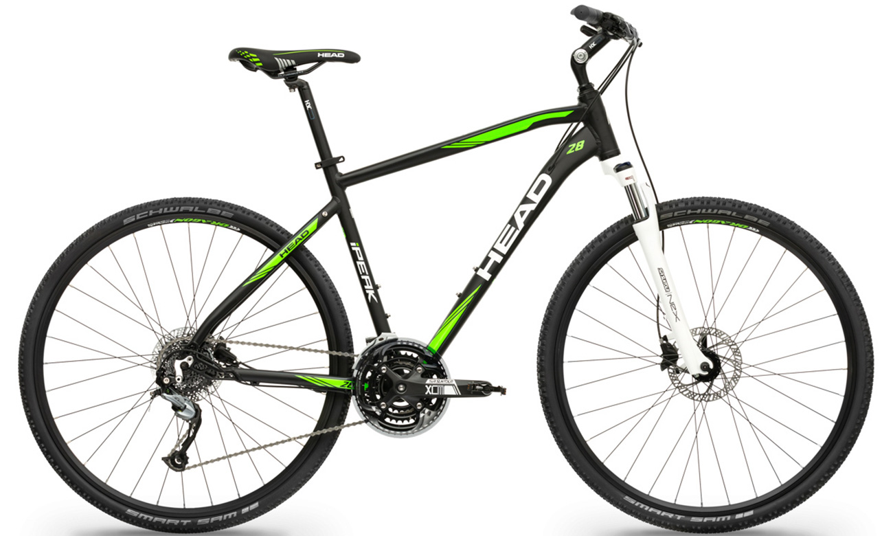 Фотография Велосипед Head I-Peak II men 28" (2020), рама L, Черно-зеленый